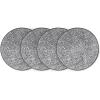 imageStone Lain Stoneware Dish Set Set of 4  Salad Plates BrownBlackWhiteBlack