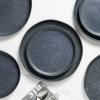 imageStone Lain Stoneware Dish Set Set of 4  Salad Plates Gray and BlueGray and Blue