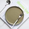 imageStone Lain Stoneware Dish Set Set of 4  Salad Plates Gray and BlueOlive