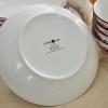 imageStone Lain Esme 12Piece Dinnerware Set Porcelain Plates and Bowls Set Dish Set for 4 Microwave and Dishwasher Safe GreenRed
