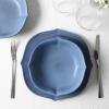 imageStone Lain Baskerville 16Piece Dinnerware Set Stoneware Borosilicate Glass GreenBlue