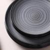 imageStone Lain Dua 16Piece Dinnerware Set Stoneware Borosilicate Glass WhiteBlack