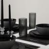imageStone Lain Dua 16Piece Dinnerware Set Stoneware Borosilicate Glass WhiteBlack
