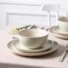 imageStone Lain Dua 16Piece Dinnerware Set Stoneware Borosilicate Glass WhiteWhite
