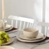 imageStone Lain Mirella 32Piece Dinnerware Set Stoneware Borosilicate Glass BeigeBeige