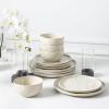 imageStone Lain Mirella 32Piece Dinnerware Set Stoneware Borosilicate Glass BeigeBeige
