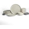 imageStone Lain Mirella 32Piece Dinnerware Set Stoneware Borosilicate Glass BeigeBeige
