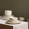 imageStone Lain Mirella 32Piece Dinnerware Set Stoneware Borosilicate Glass BeigeBeige