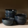 imageStone Lain Mirella 32Piece Dinnerware Set Stoneware Borosilicate Glass BeigeBlue