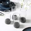 imageStone Lain Mirella 32Piece Dinnerware Set Stoneware Borosilicate Glass BeigeBlue
