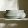 imageStone Lain Mirella 32Piece Dinnerware Set Stoneware Borosilicate Glass BeigeLight Green