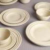 imageStone Lain Zen Stoneware 12Piece Dinnerware Set Service for 4 Beige Includes Salad  Dinner Plates ampamp Bowls Textured Sand Finish Microwave ampamp Dishwasher SafeBeige