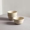 imageStone Lain Zen Stoneware 12Piece Dinnerware Set Service for 4 Beige Includes Salad  Dinner Plates ampamp Bowls Textured Sand Finish Microwave ampamp Dishwasher SafeBeige