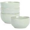 imageStone Lain Mirella 32Piece Dinnerware Set Stoneware Borosilicate Glass BeigeLight Green