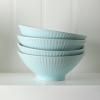 imageChristian Siriano Lustra Modern 16Piece Stoneware Dinnerware Set Plates and Bowls Set Dinner and Salad Plates Ramen Bowls Dishes for 4 BlackTeal