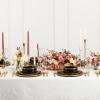 imageChristian Siriano Solene Stoneware Dinnerware 12Piece Plates and Bowls Set Dish Set for 4 Black with Gold Rim Glossy Finish Hand Wash OnlyBlack