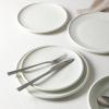 imageEarth ampamp Clay Celeste 12Piece Dinnerware Stoneware Plates and Bowls Includes Dinner and Salad Plates Cereal Bowls Dishwasher and Microwave Safe Dish Set for 4 Ivory WhiteWhite