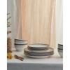 imageEarth ampamp Clay Harlow 12Piece Dinnerware Set Earthenware BeigeBeige