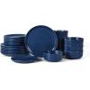 imageEarth ampamp Clay Ion 12Piece Dinnerware Set Stoneware BlueBlue