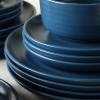 imageEarth ampamp Clay Ion 12Piece Dinnerware Set Stoneware BlueBlue