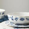 imageStone Lain Fiore 24Piece Dinnerware Set New Bone China BlueBlue
