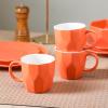 imageStone  Lain Jamie Porcelain 16Piece Geometric Dinnerware Set GreyOrange