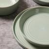 imageStone Lain Claire 12Piece Dinnerware Set Stoneware Plates and Bowls Set Dishwasher and Microwave Safe Dish Set for 4 GreenGreen