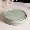 imageStone Lain Claire 12Piece Dinnerware Set Stoneware Plates and Bowls Set Dishwasher and Microwave Safe Dish Set for 4 GreenGreen