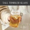 image:imageStone Lain Celina Drinking Glasses Set of 8  4 Tall 169 oz amp 4 Short 12 oz Clear Borosilicate Glassware  Modern Everyday Tumbler Set