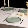image:imageStone Lain Claire 4Piece Dinner Plate Set Stoneware Plates Dishwasher and Microwave Safe Dish Set for 4 Green