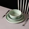 image:imageStone Lain Claire 4Piece Dinner Plate Set Stoneware Plates Dishwasher and Microwave Safe Dish Set for 4 Green