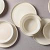 image:imageStone Lain Claire 8Piece Dinner Plate Set Stoneware Plates Dishwasher and Microwave Safe Dish Set for 8 White