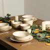 image:imageStone Lain Comet 12Piece Dinnerware Set Stoneware Plates and Bowls Set Dishwasher and Microwave Safe Dish Set for 4 CreamCream