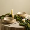 image:imageStone Lain Comet 12Piece Dinnerware Set Stoneware Plates and Bowls Set Dishwasher and Microwave Safe Dish Set for 4 CreamCream