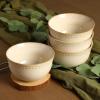 image:imageStone Lain Comet 12Piece Dinnerware Set Stoneware Plates and Bowls Set Dishwasher and Microwave Safe Dish Set for 4 CreamCream
