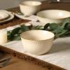 image:imageStone Lain Comet 12Piece Dinnerware Set Stoneware Plates and Bowls Set Dishwasher and Microwave Safe Dish Set for 4 CreamCream