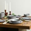 image:imageStone Lain Comet 12Piece Dinnerware Set Stoneware Plates and Bowls Set Dishwasher and Microwave Safe Dish Set for 4 CreamGray