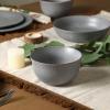 image:imageStone Lain Comet 12Piece Dinnerware Set Stoneware Plates and Bowls Set Dishwasher and Microwave Safe Dish Set for 4 CreamGray
