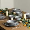 image:imageStone Lain Comet 12Piece Dinnerware Set Stoneware Plates and Bowls Set Dishwasher and Microwave Safe Dish Set for 4 CreamGray