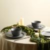 image:imageStone Lain Comet 12Piece Dinnerware Set Stoneware Plates and Bowls Set Dishwasher and Microwave Safe Dish Set for 4 CreamGray