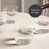 image:imageStone Lain Eden Drinking Glasses Set of 4  13 oz Clear Modern Tumbler Rocks Glasses  Thin Wall Contemporary Glassware8