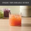 image:imageStone Lain Eden Drinking Glasses Set of 4  13 oz Clear Modern Tumbler Rocks Glasses  Thin Wall Contemporary Glassware8