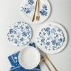 image:imageStone Lain Fiore 4Piece Dinner Plate Set New Bone China Blue