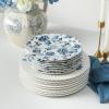 image:imageStone Lain Fiore 8Piece Dinner Plate Set New Bone China Blue