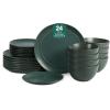 image:imageStone Lain Infinity 12Piece Dinnerware Set Stoneware Plates and Bowls Set Dishwasher and Microwave Safe Dish Set for 4 GreenGreen