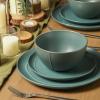 image:imageStone Lain Infinity 12Piece Dinnerware Set Stoneware Plates and Bowls Set Dishwasher and Microwave Safe Dish Set for 4 GreenGreen