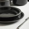 image:imageStone Lain Slate 12Piece Dinnerware Set Stoneware Plates and Bowls Set Dishwasher and Microwave Safe Dish Set for 4 BlackBlack