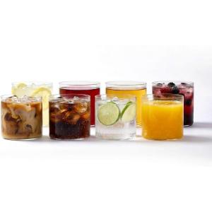 image:imageStone Lain Eden Drinking Glasses Set of 4  13 oz Clear Modern Tumbler Rocks Glasses  Thin Wall Contemporary Glassware8