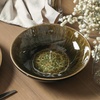 image:imageStone Lain Riley 12Piece Dinnerware Set Stoneware Plates and Bowls Set Dishwasher and Microwave Safe Dish Set for 4 Green and BlueBlack and Green