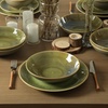 image:imageStone Lain Riley 12Piece Dinnerware Set Stoneware Plates and Bowls Set Dishwasher and Microwave Safe Dish Set for 4 Green and BlueGreen and Blue